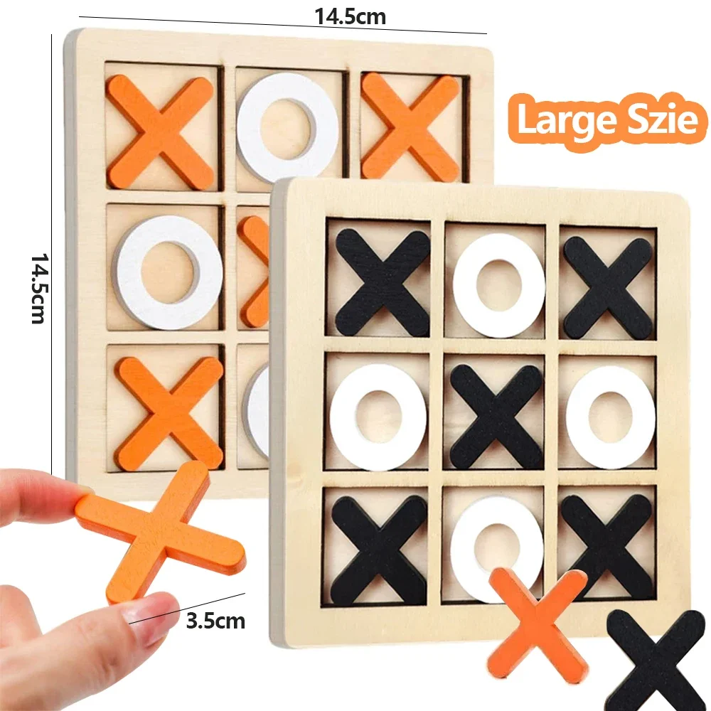 Board Game Word - Holz XO Tic Tac Toe Spiel