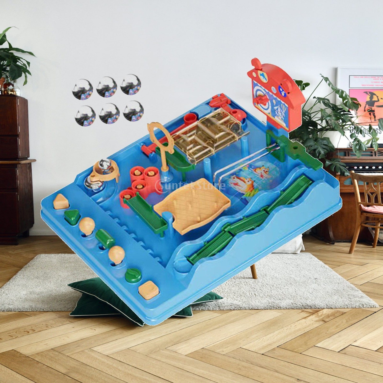 Board Game Race Track - Klassische Marmor-Kugelbahn zur Verbesserung der Motorik