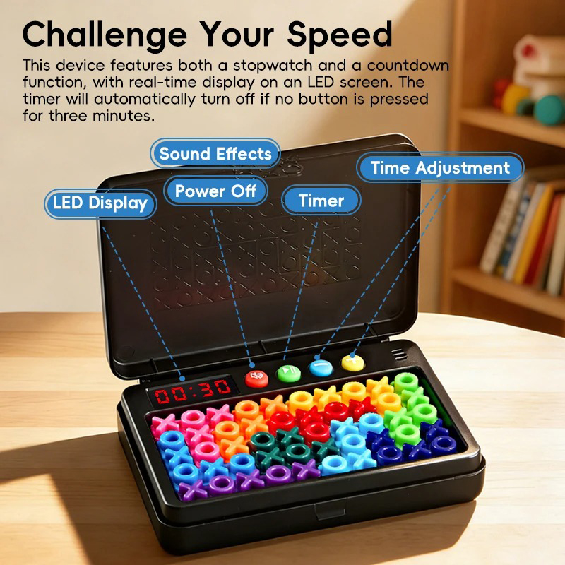 Board Game Word - KNYYSECQ Smart XO Puzzle Kinderpuzzle Herausforderungsspiel