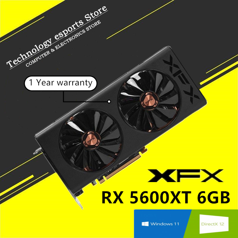 Board Game Vr - XFX Original RX 5600XT 6G Spiele-Grafikkarte