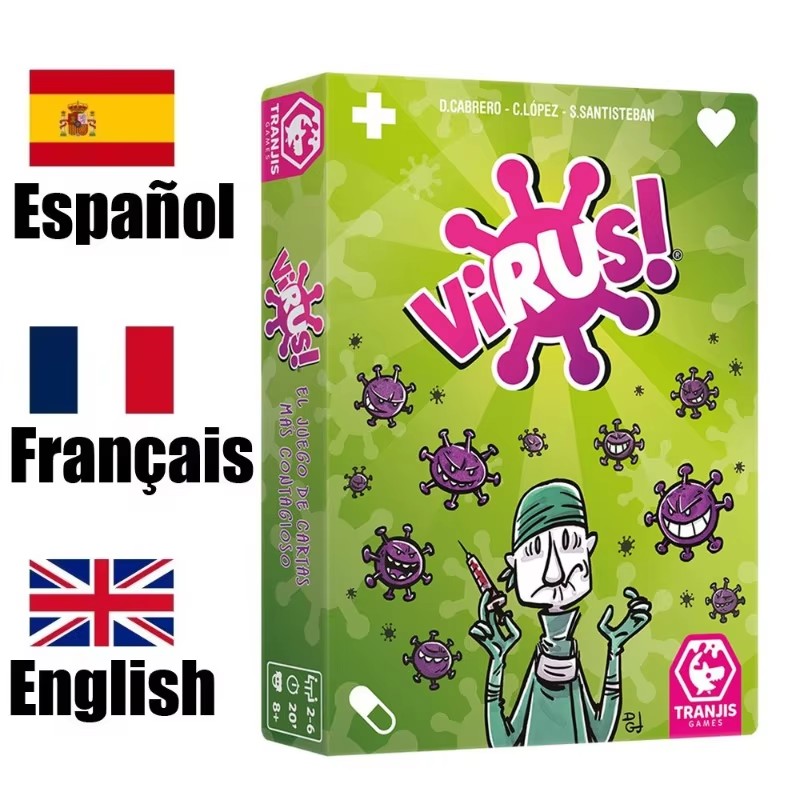 Board Game Virus - Grenzüberschreitendes Neues Virus-Super-Virus-Infektions-Kartenspiel Interaktives Spiel Ausländische
