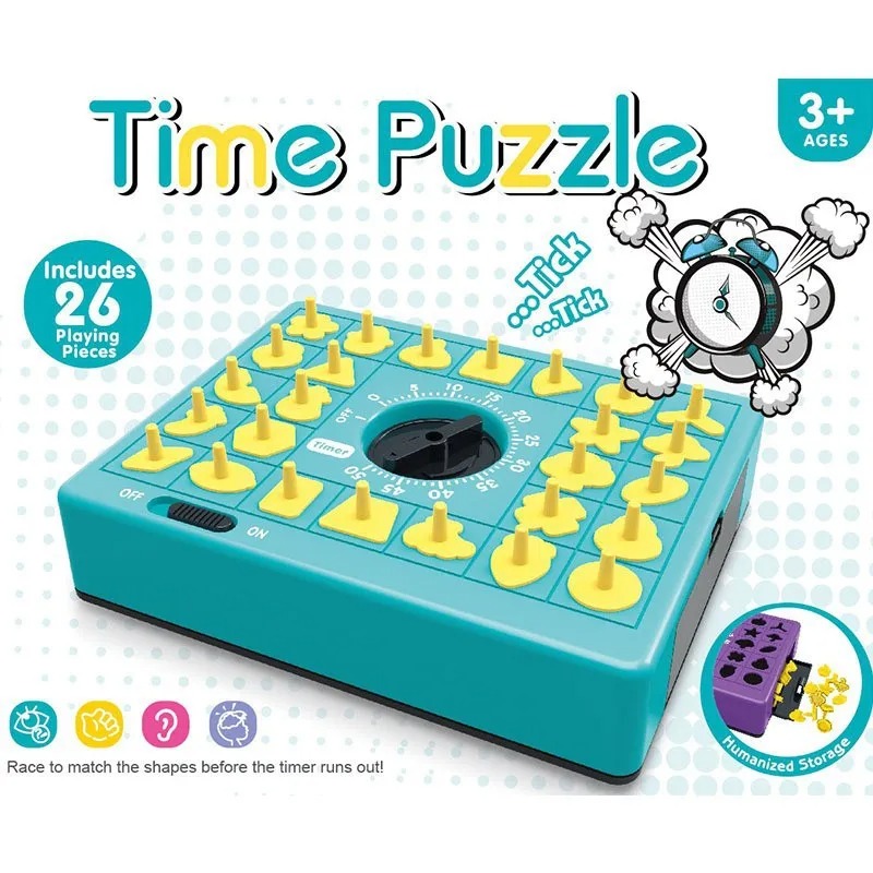 Board Game Word - Zeitbrett-Puzzle für Kinder, Lehrreiches Tischspielzeug, Hape