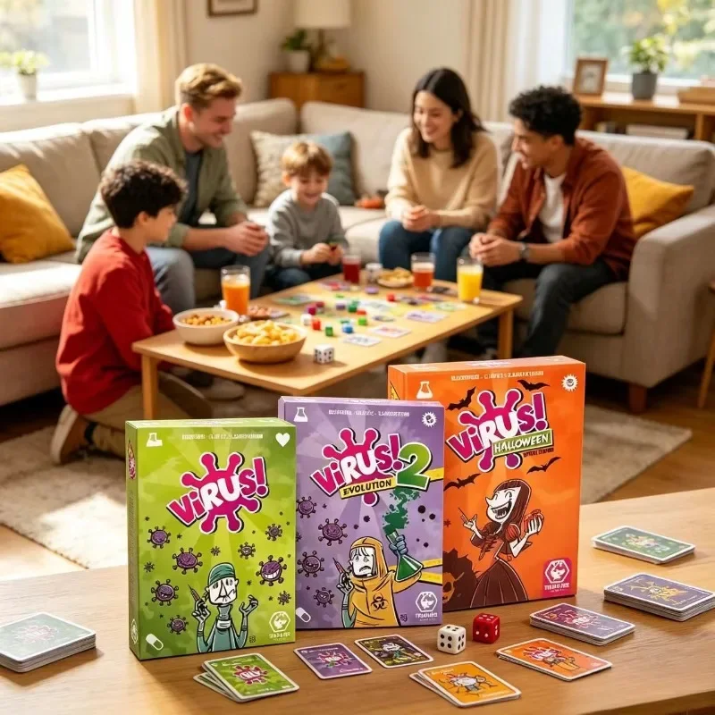 Board Game Virus - Interessantes Virus-Kartenspiel & Virus Evolution 2