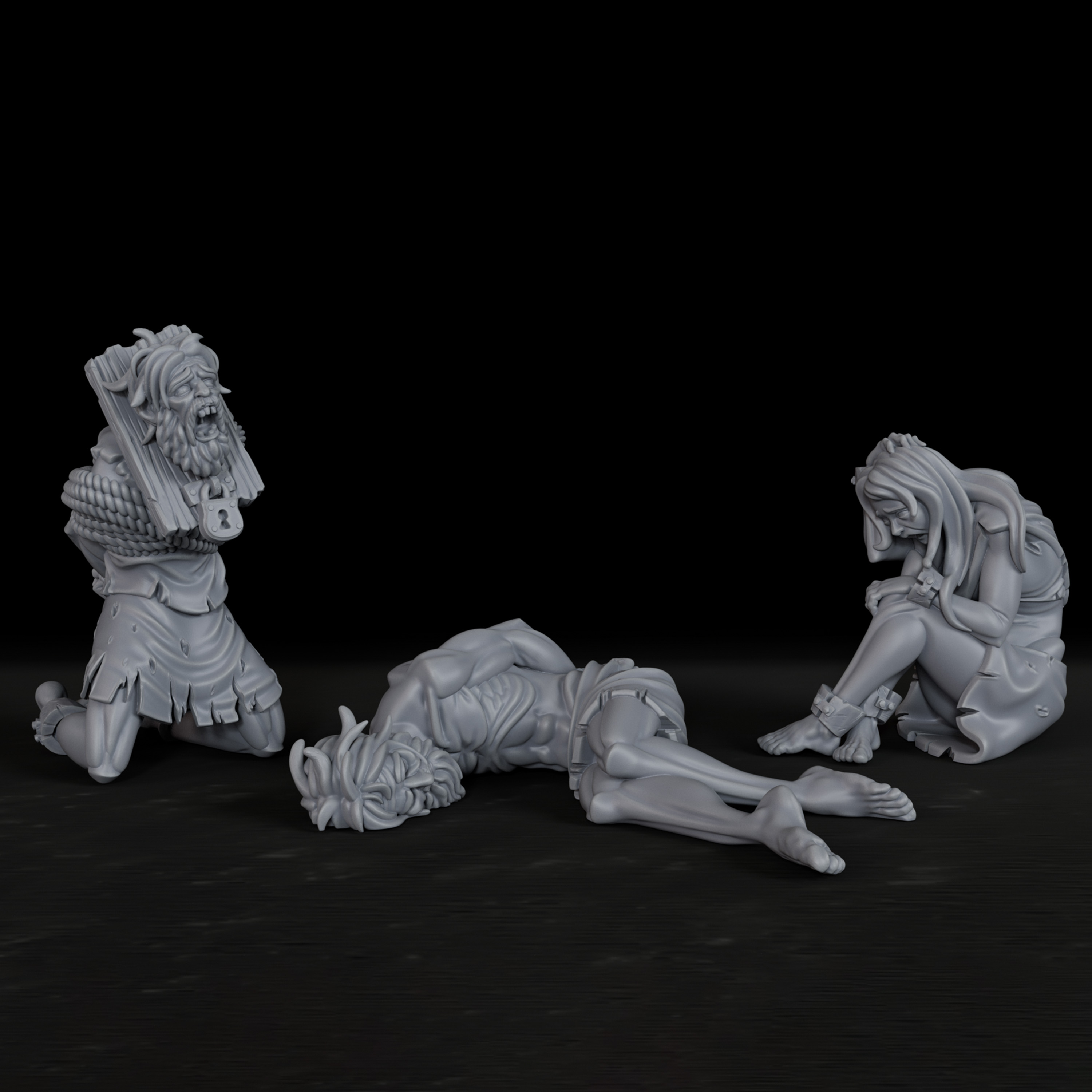 Miniature Terrain Set - Dungeon Prisoners RPG Miniatur-Set - Einzigartiges