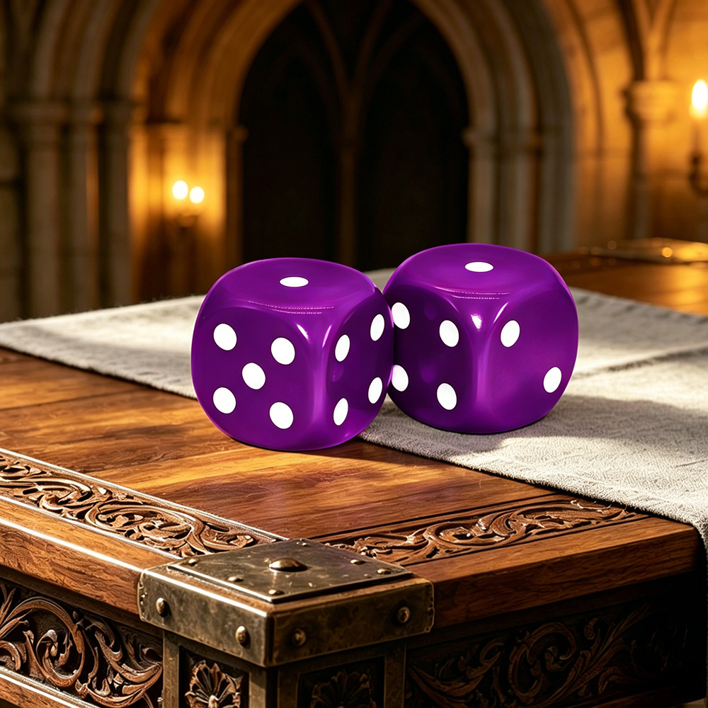 2 große lila Würfel für Bretts – Board Game Dnd Bewertung und Preis