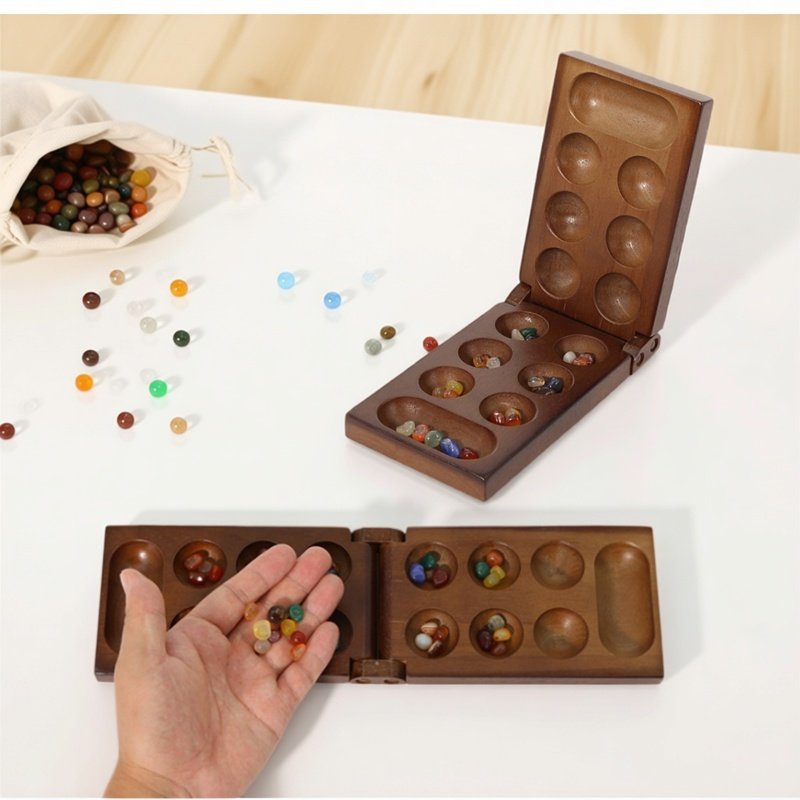 Antikes Mancala-afrikanisches  – Board Game Fun Bewertung und Preis