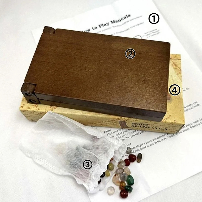 Antikes Mancala-afrikanisches  – Board Game Fun Bewertung und Preis