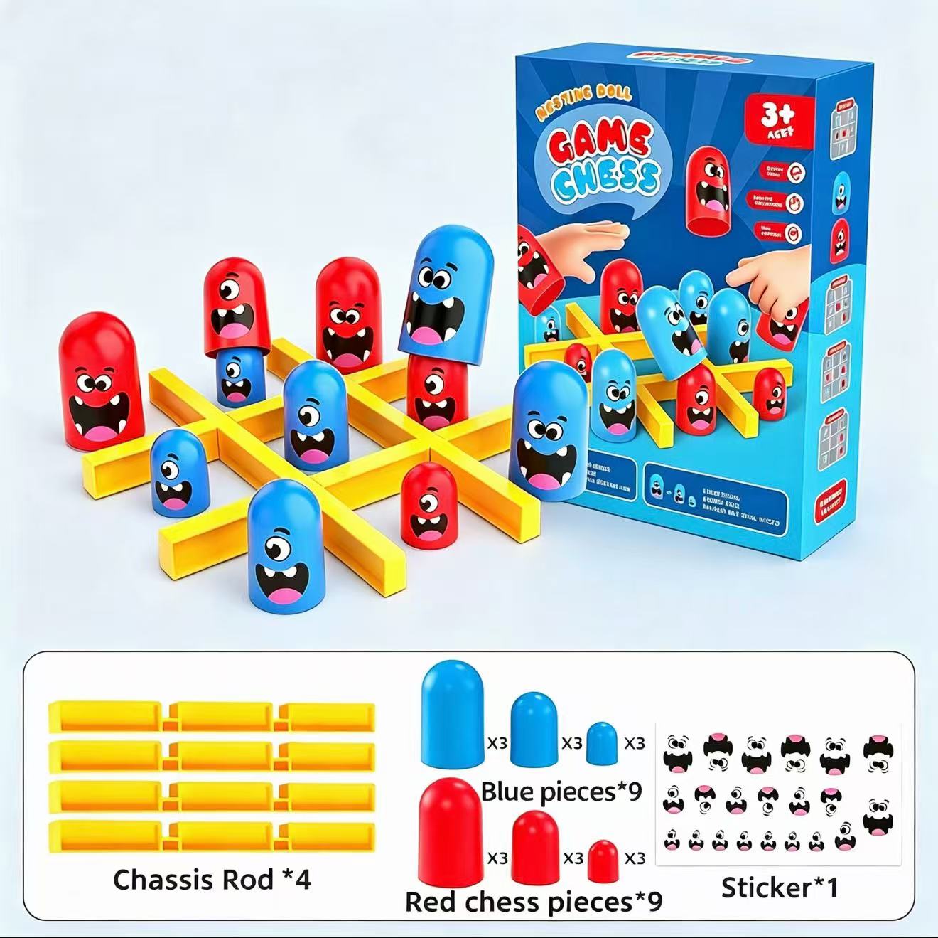 Tic-Tac-Toe Eat-and-Be-Sized S – Board Game Word Bewertung und Preis